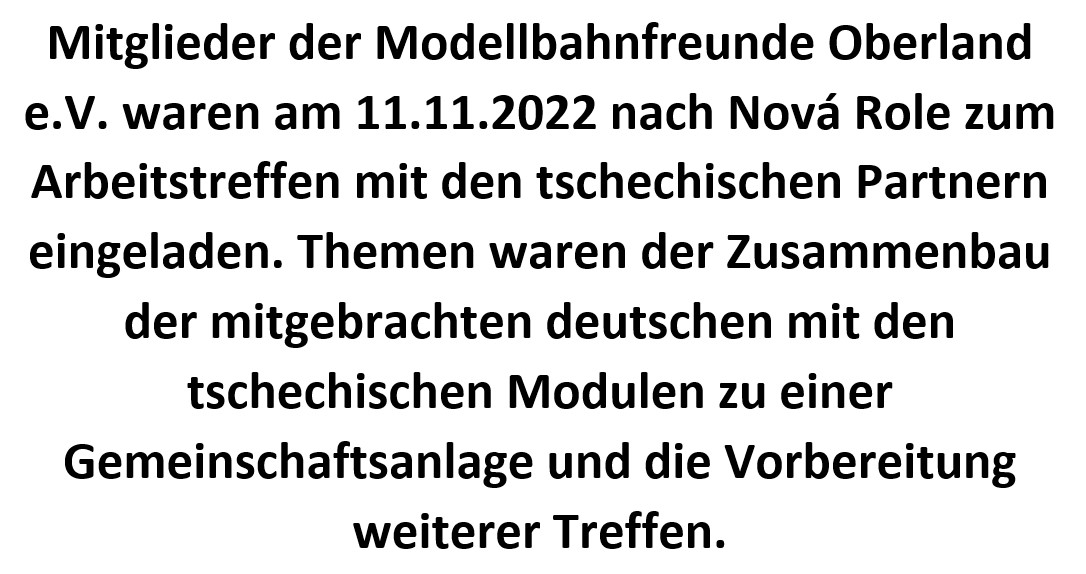 Arbeitsbesuch in Nová Role