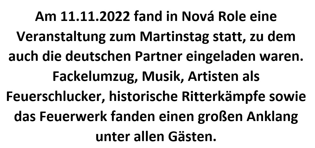 Arbeitsbesuch in Nová Role