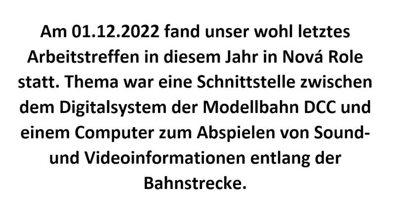 Arbeitsbesuch in Nová Role