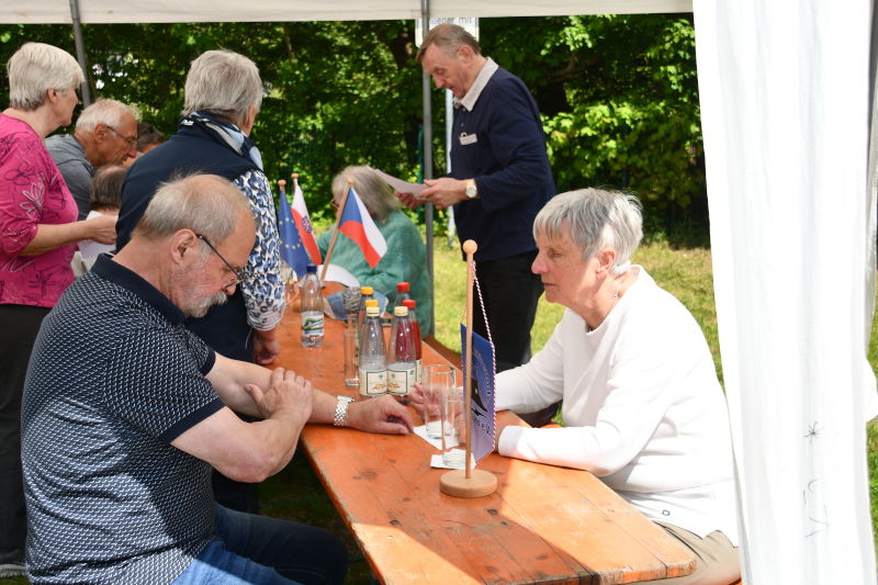 Besuch der tschechischen Partner an der Göltschtalbrücke