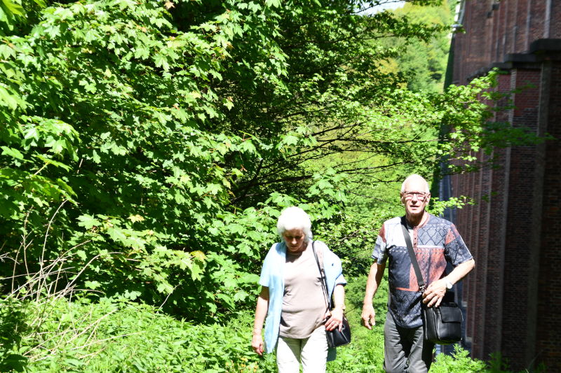 Besuch der tschechischen Partner an der Göltschtalbrücke