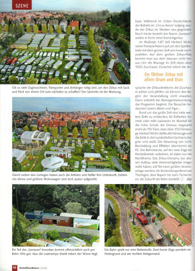 Artikel in der Zeitschrift „Modelleisenbahner“