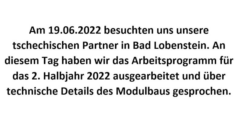Arbeitsbesuch in Nová Role